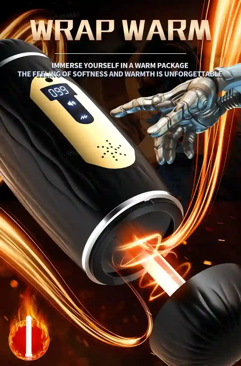 usb rechargeable heated vibrating sex toy