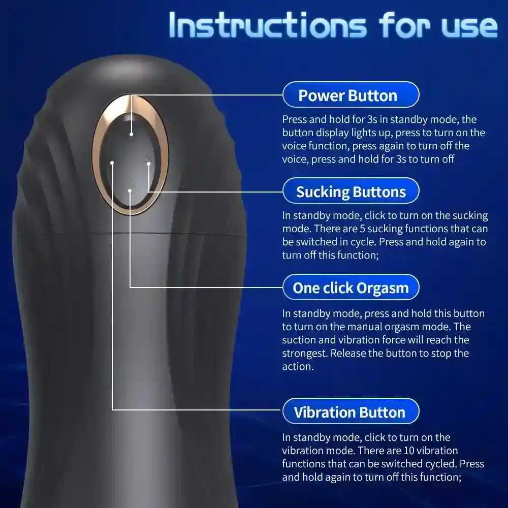 usb rechargeable male masturbator 2