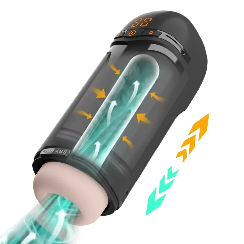 usb rechargeable male thrusting stroker