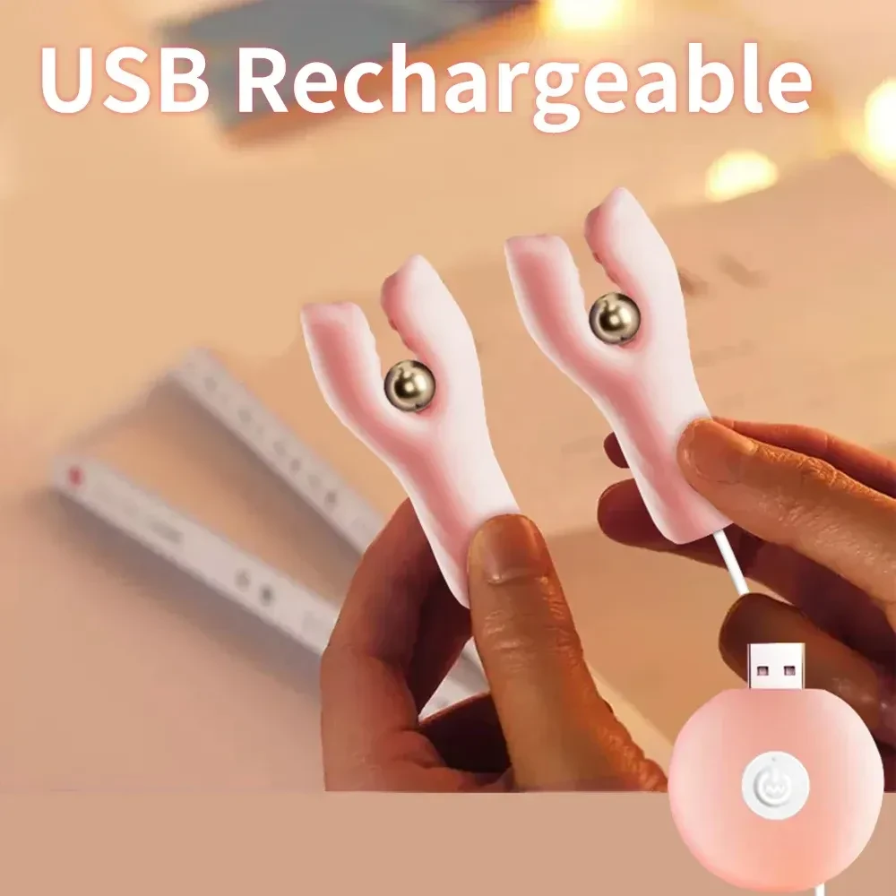 usb rechargeable nipple clamps vibration