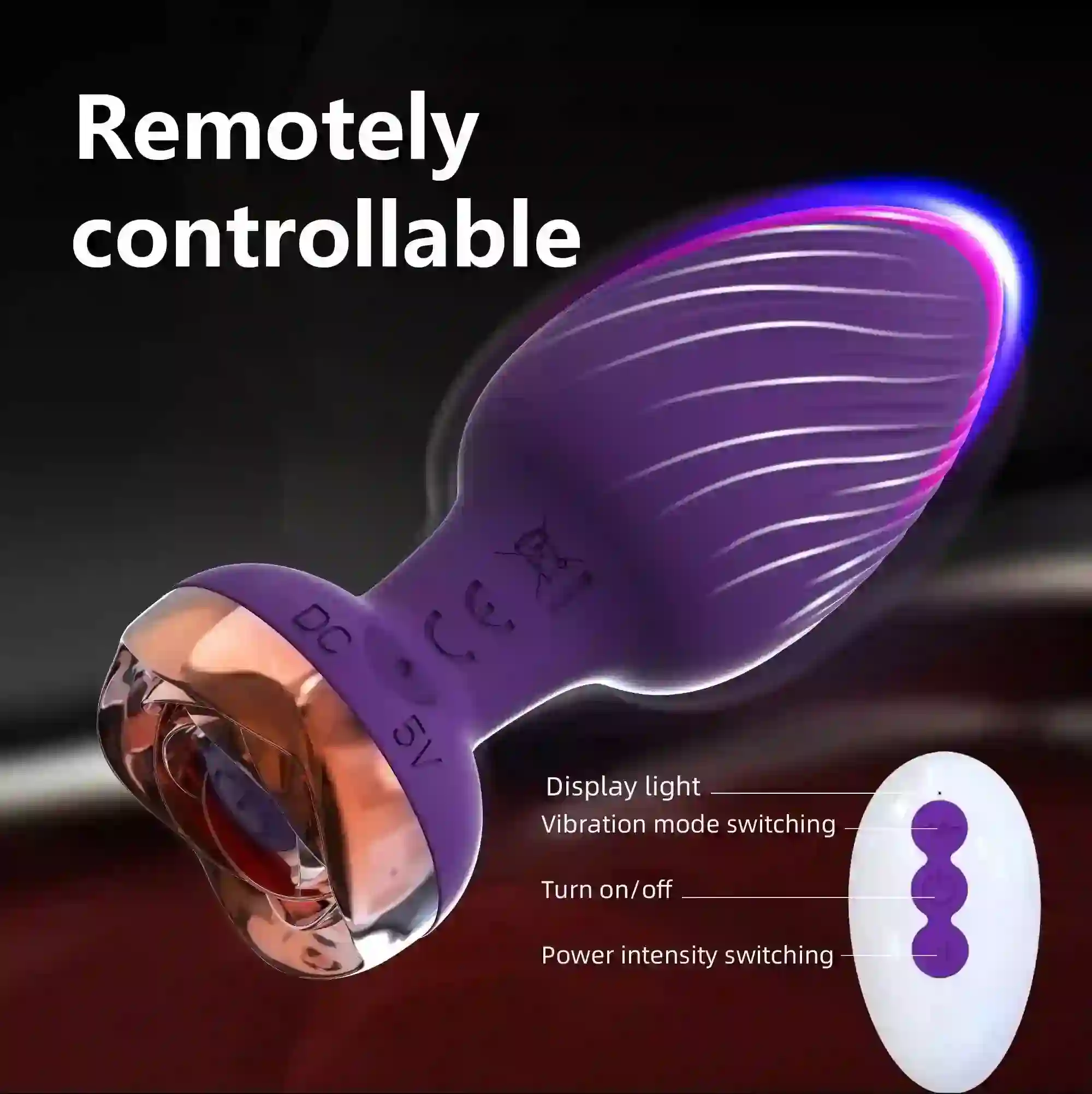 usb rechargeable vibrating anal toy