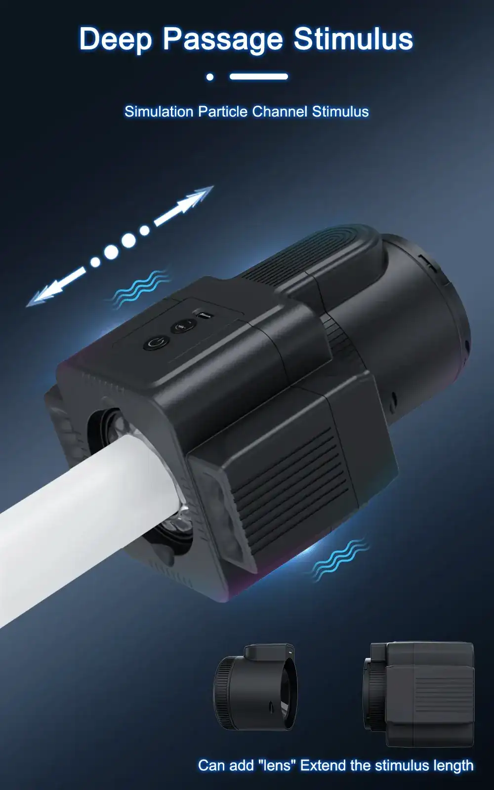 usb rechargeable vibrating male masturbator