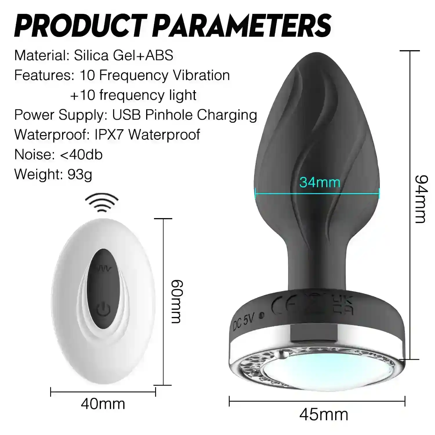 vibrating anal plug 10 vibration modes
