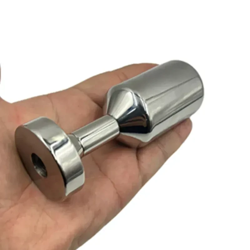 vibrating anal plug smooth stainless steel