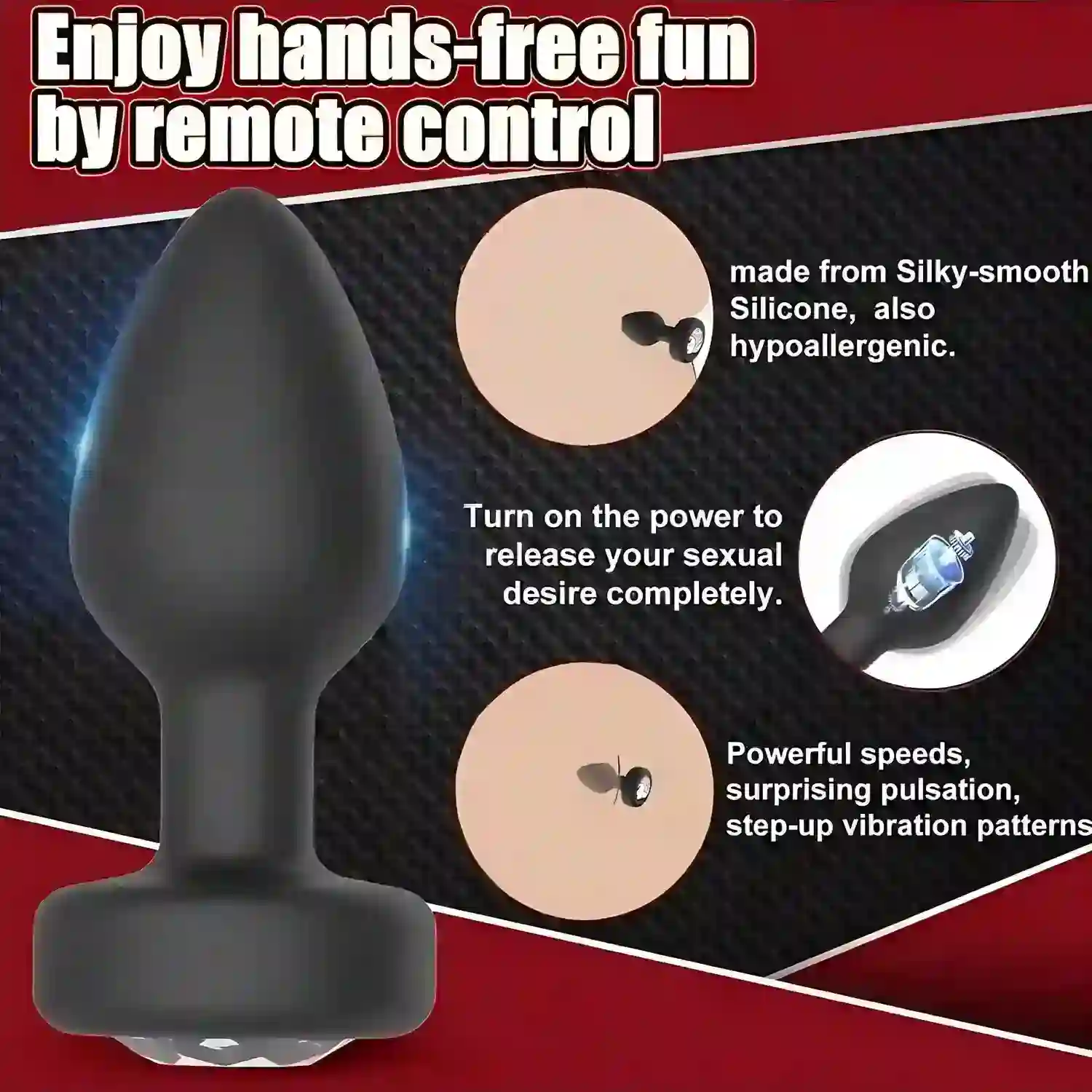 vibrating anal plug waterproof