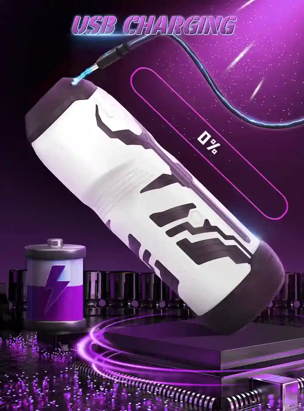 vibrating male masturbator device