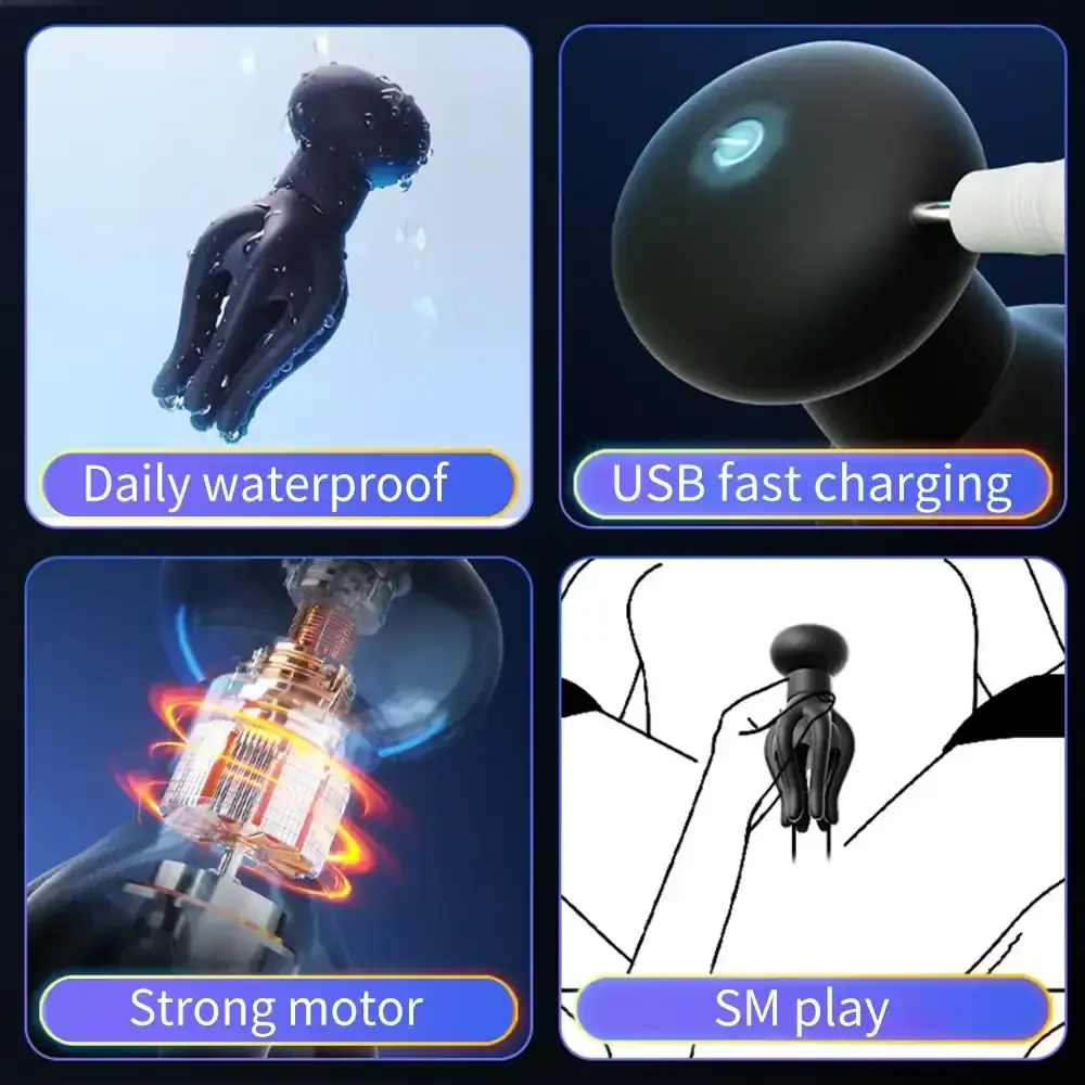 vibrating octopus penis massager