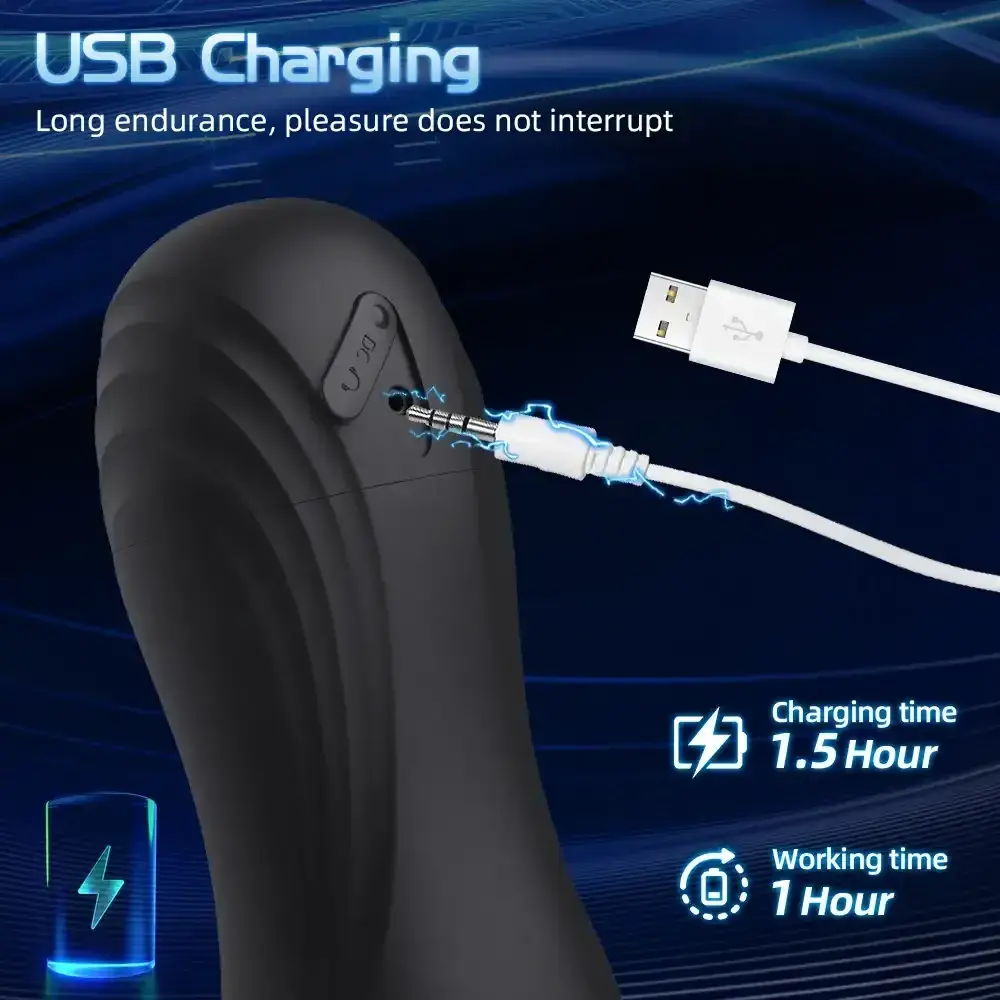 vibrating tpe masturbator cup