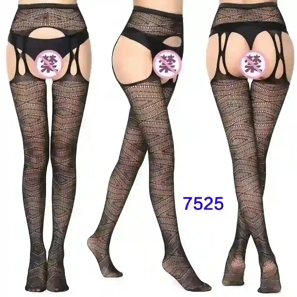 vintage glamour fishnet hosiery black