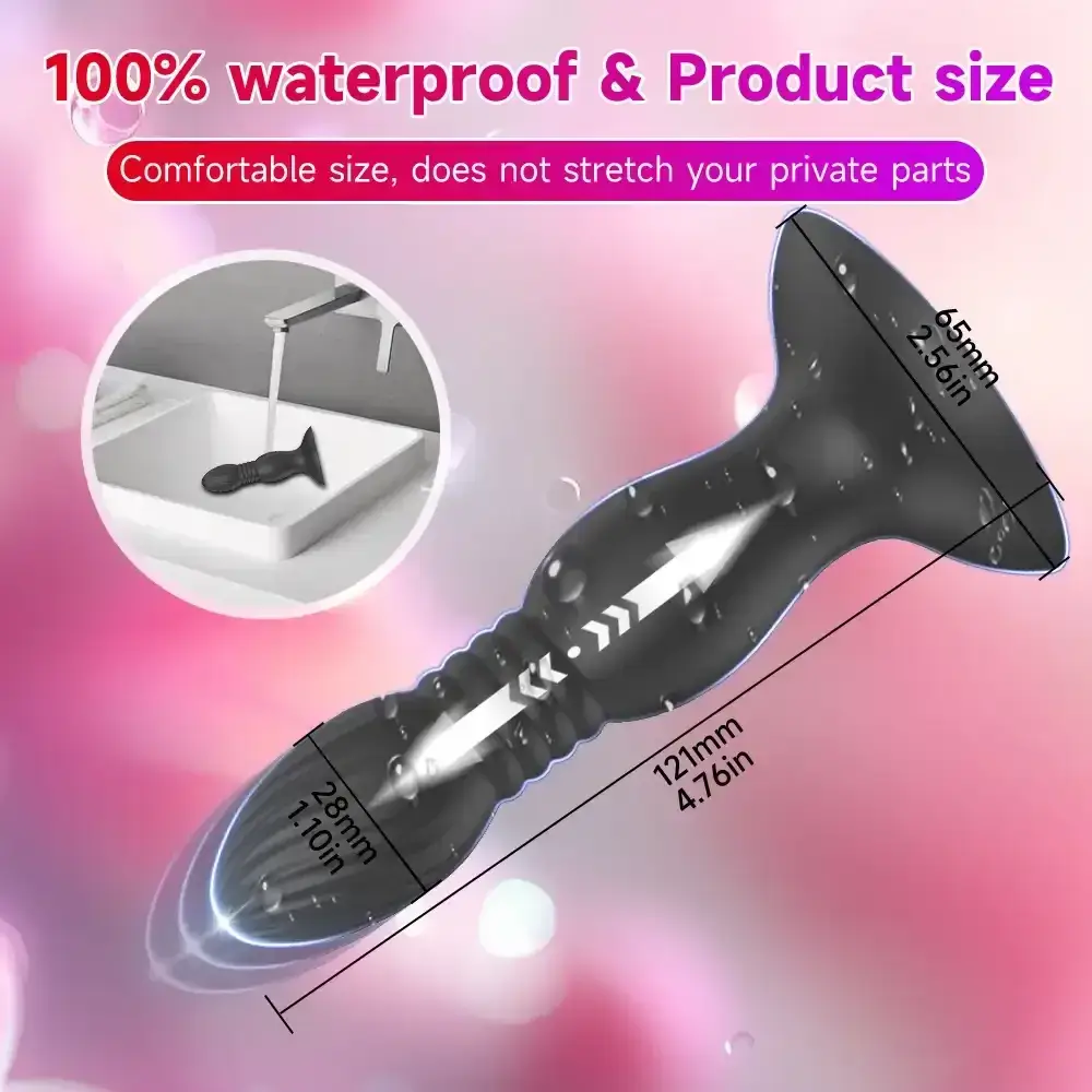 waterproof anal plug ten vibration