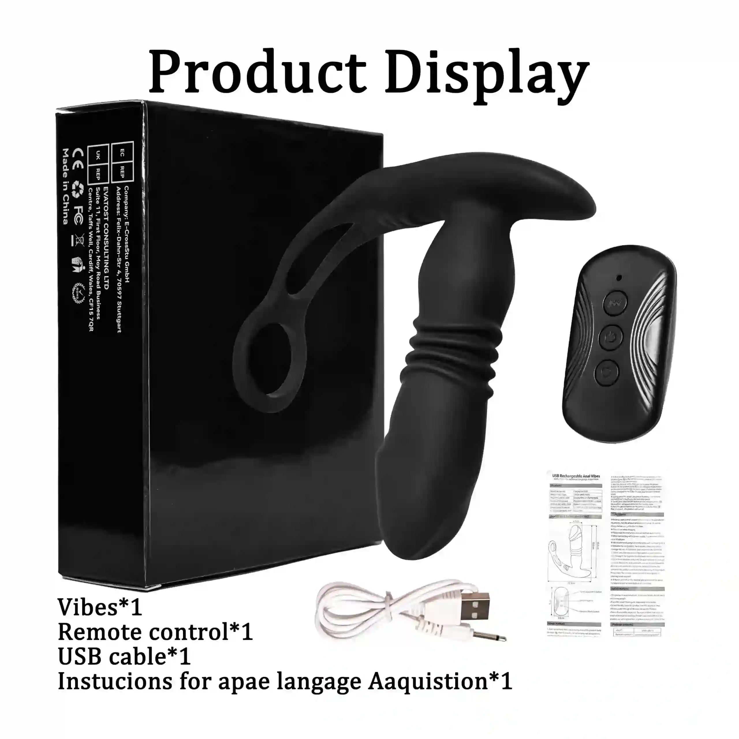 waterproof anal plug vibration modes