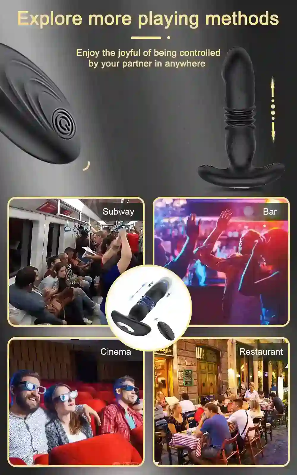 waterproof app controlled anal vibrator