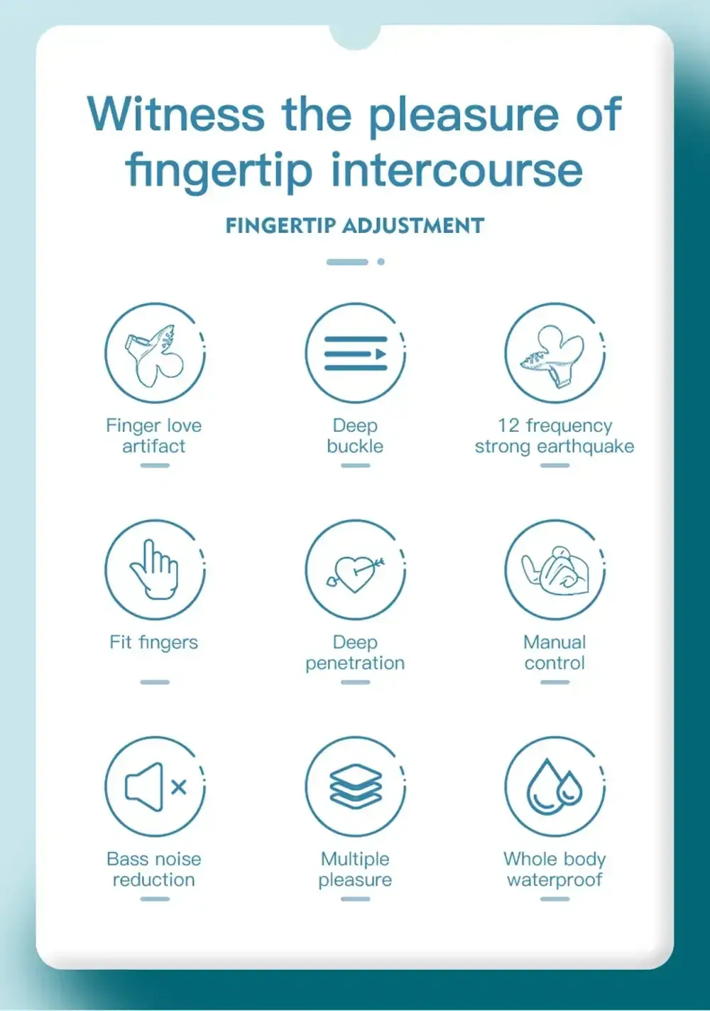 waterproof finger vibrator red