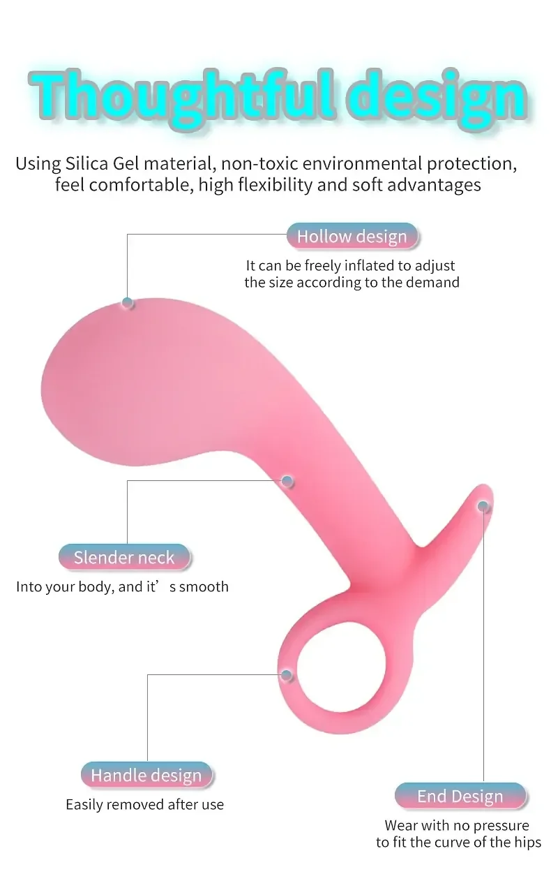waterproof inflatable silicone plug