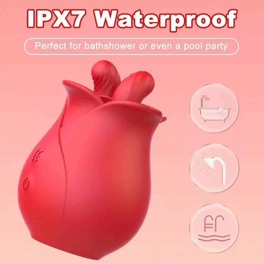waterproof rose clitoral stimulator
