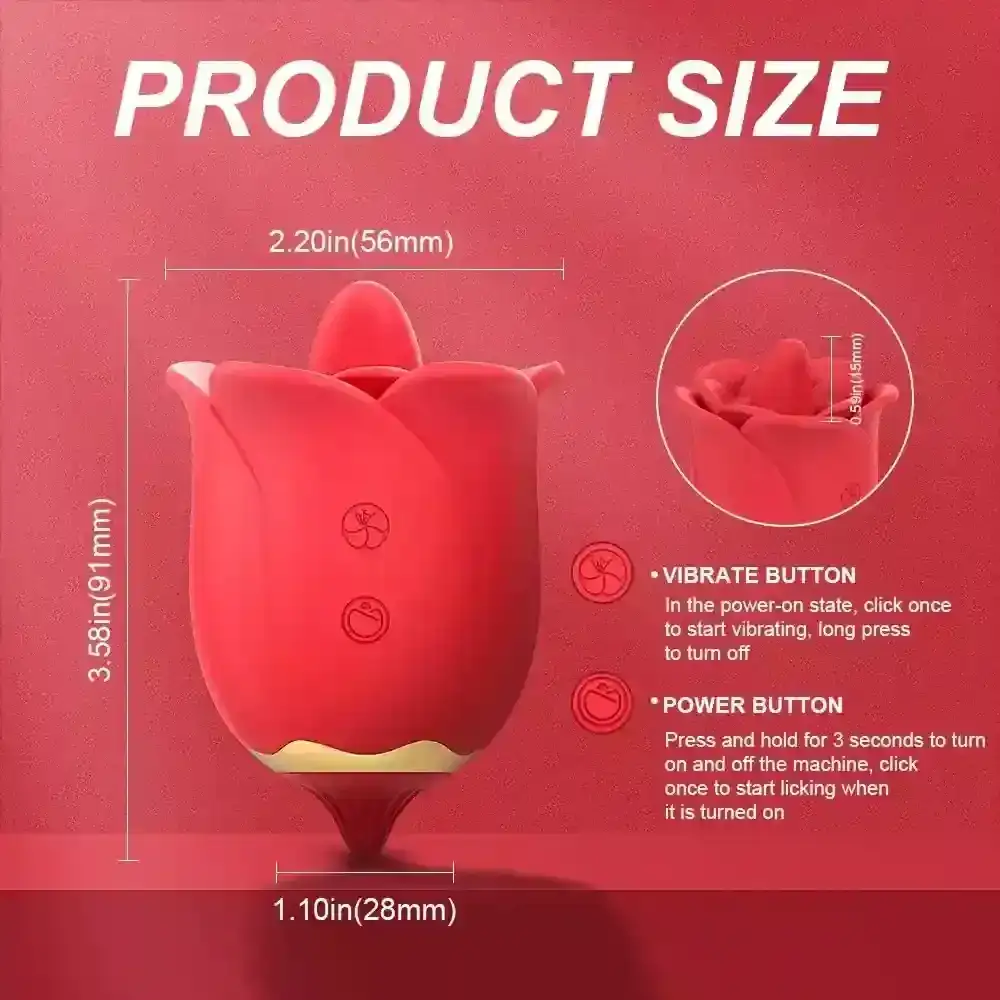 waterproof sex toy rose design