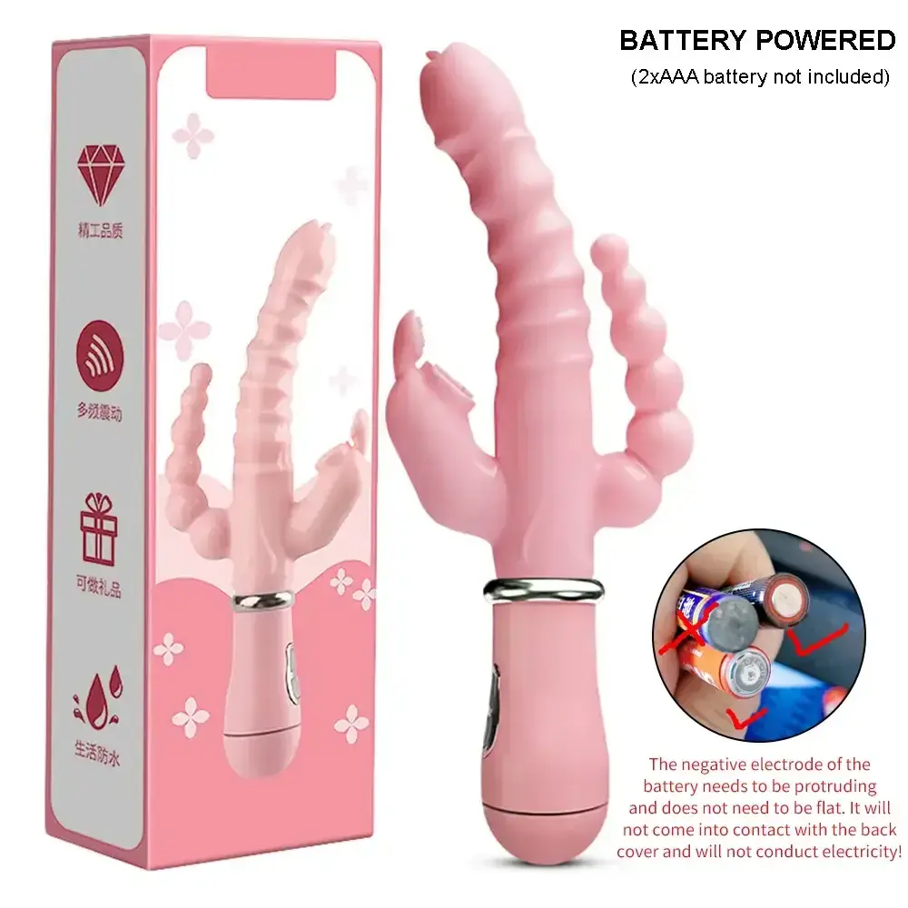 waterproof silicone anal stimulating vibrator