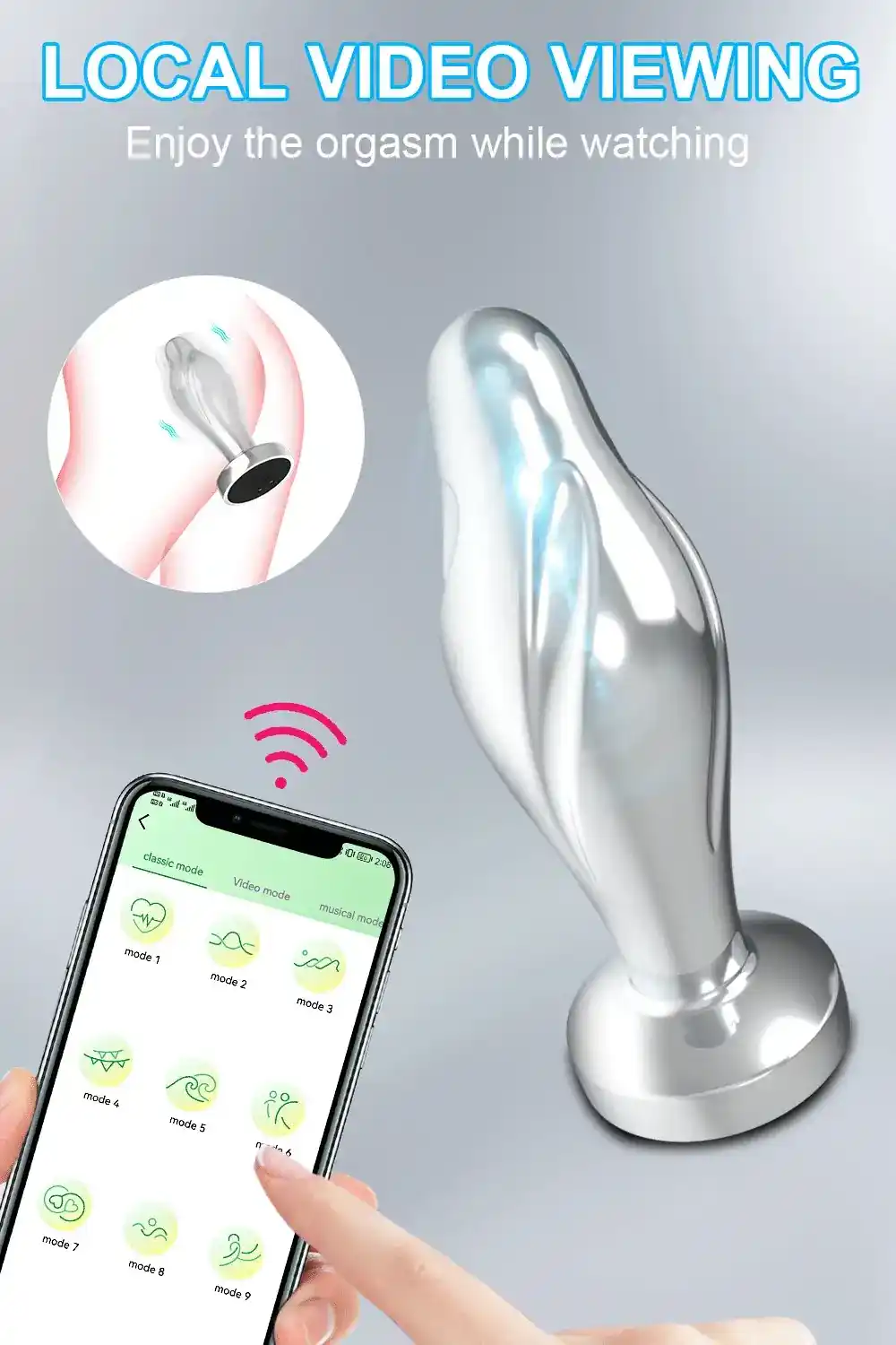 waterproof silicone anal vibrator