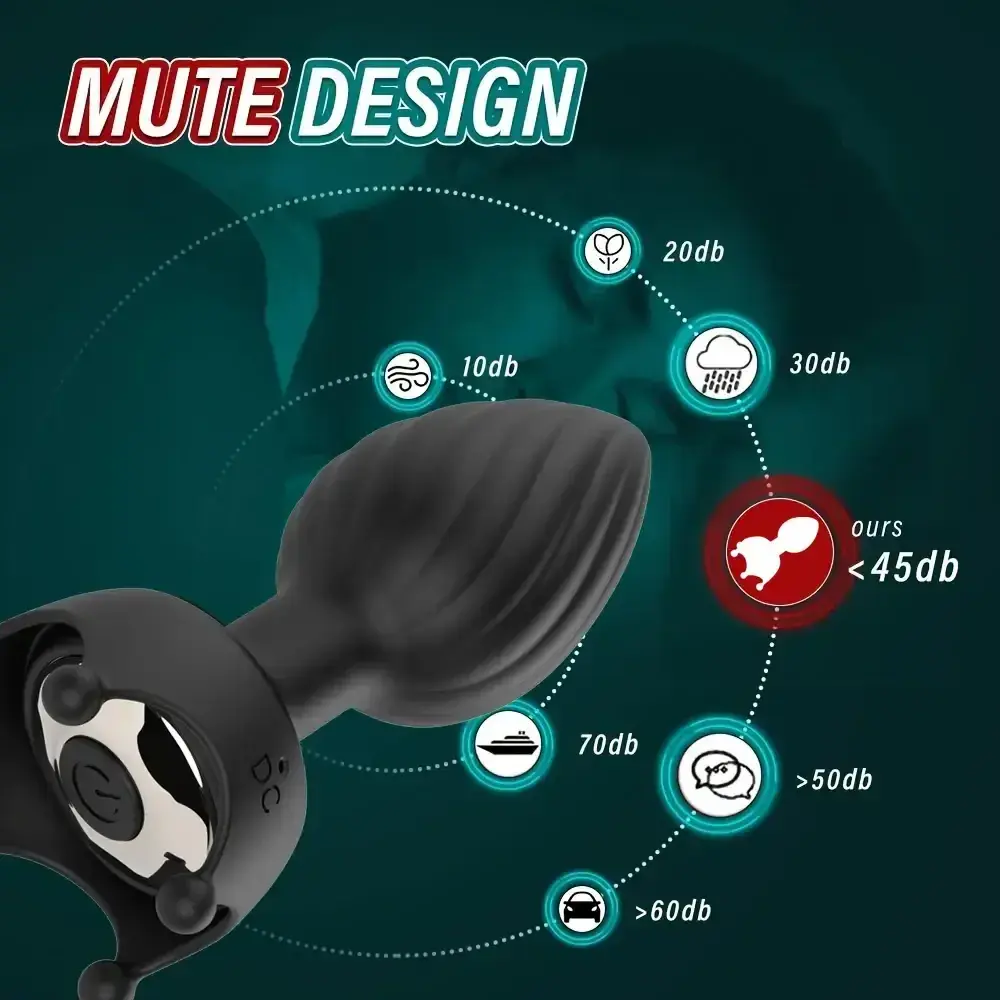waterproof silicone anal vibrator usb