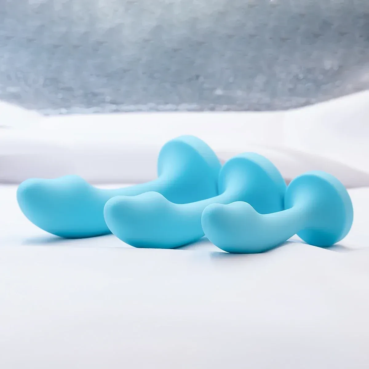 waterproof silicone butt plug blue