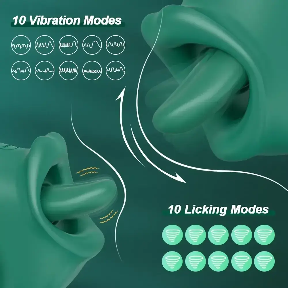 waterproof silicone licking vibrator