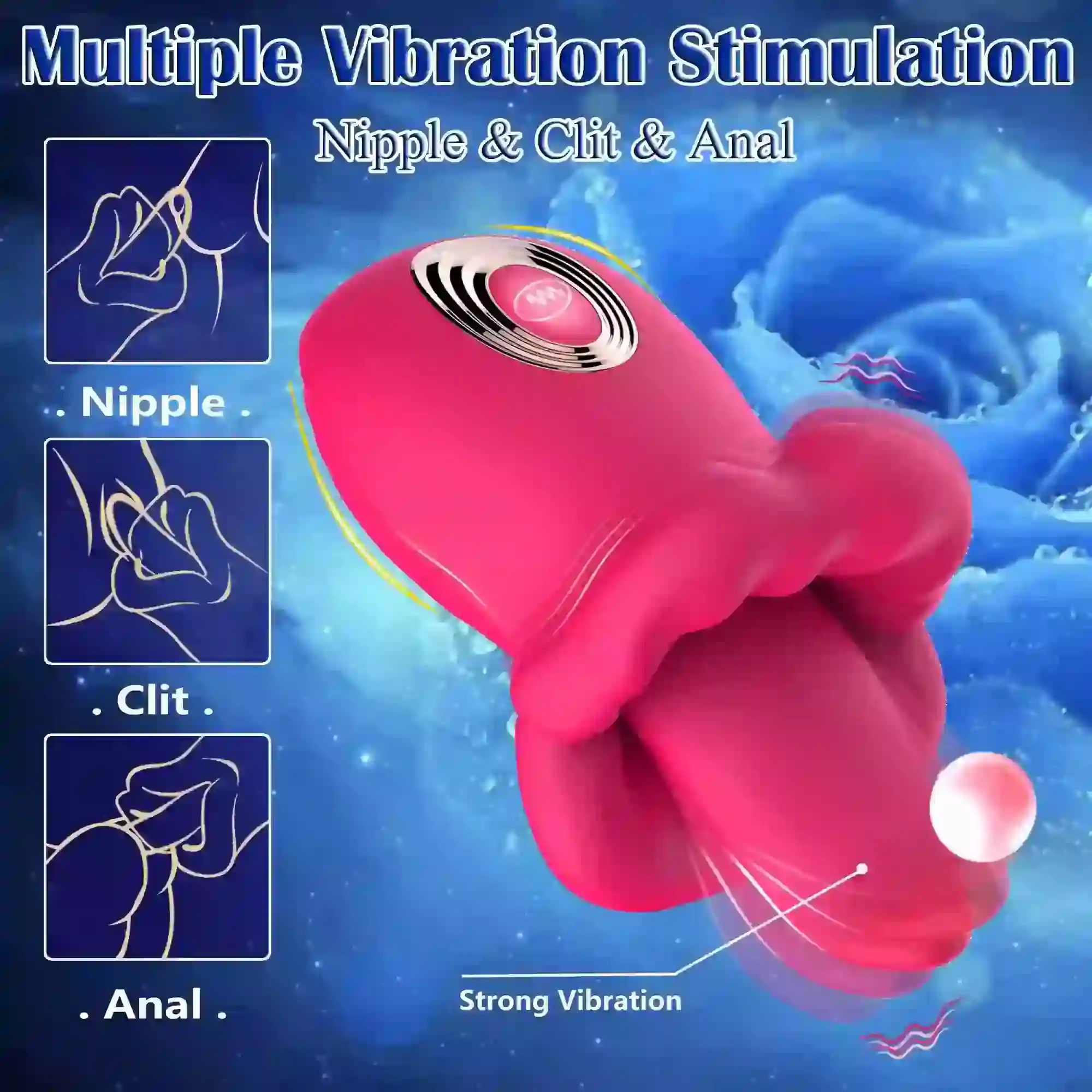 waterproof silicone rose sex toy