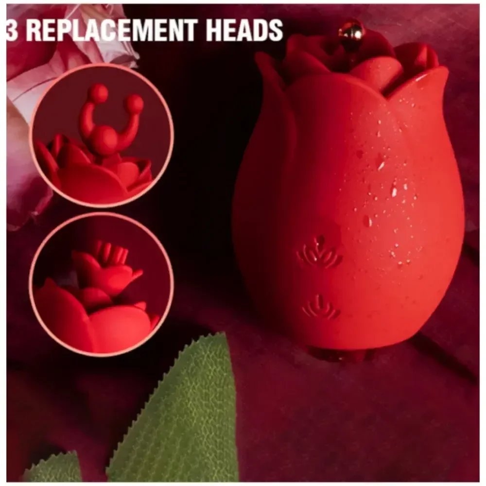 waterproof silicone rose vibrator