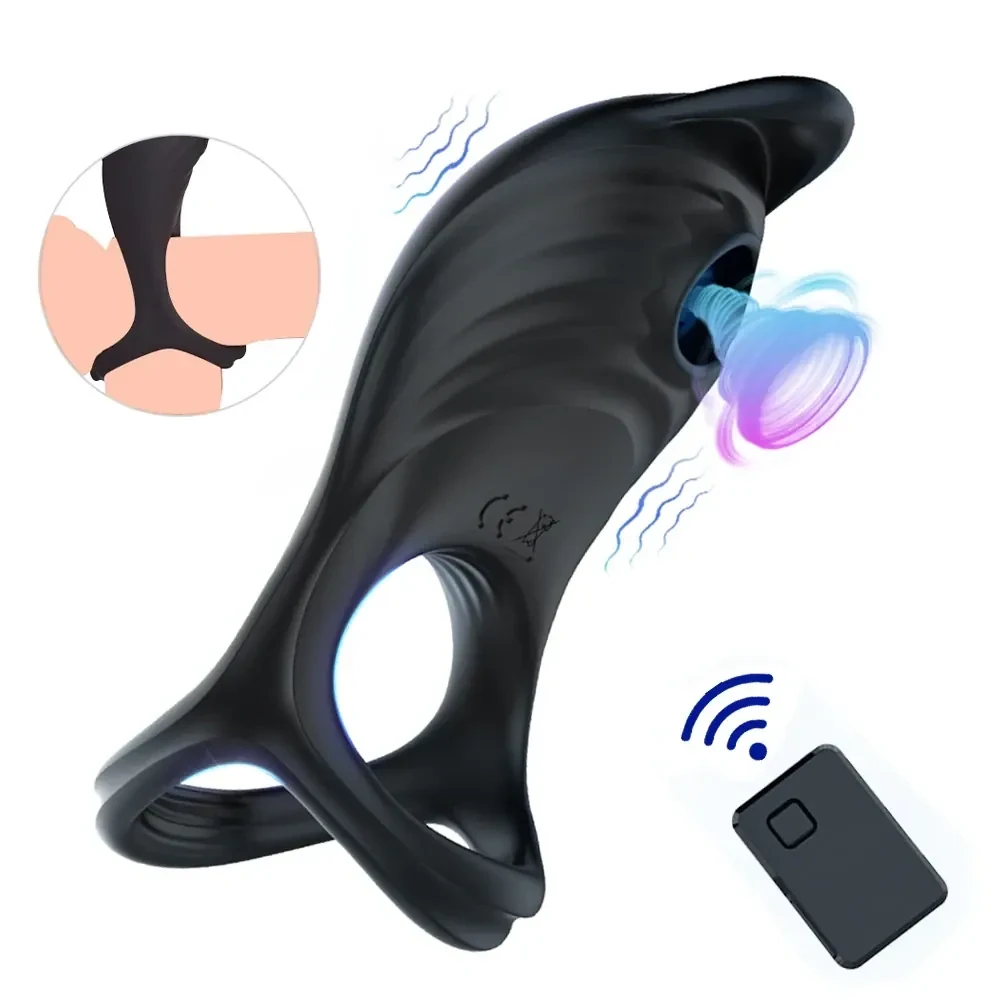 waterproof silicone vibrating cock ring