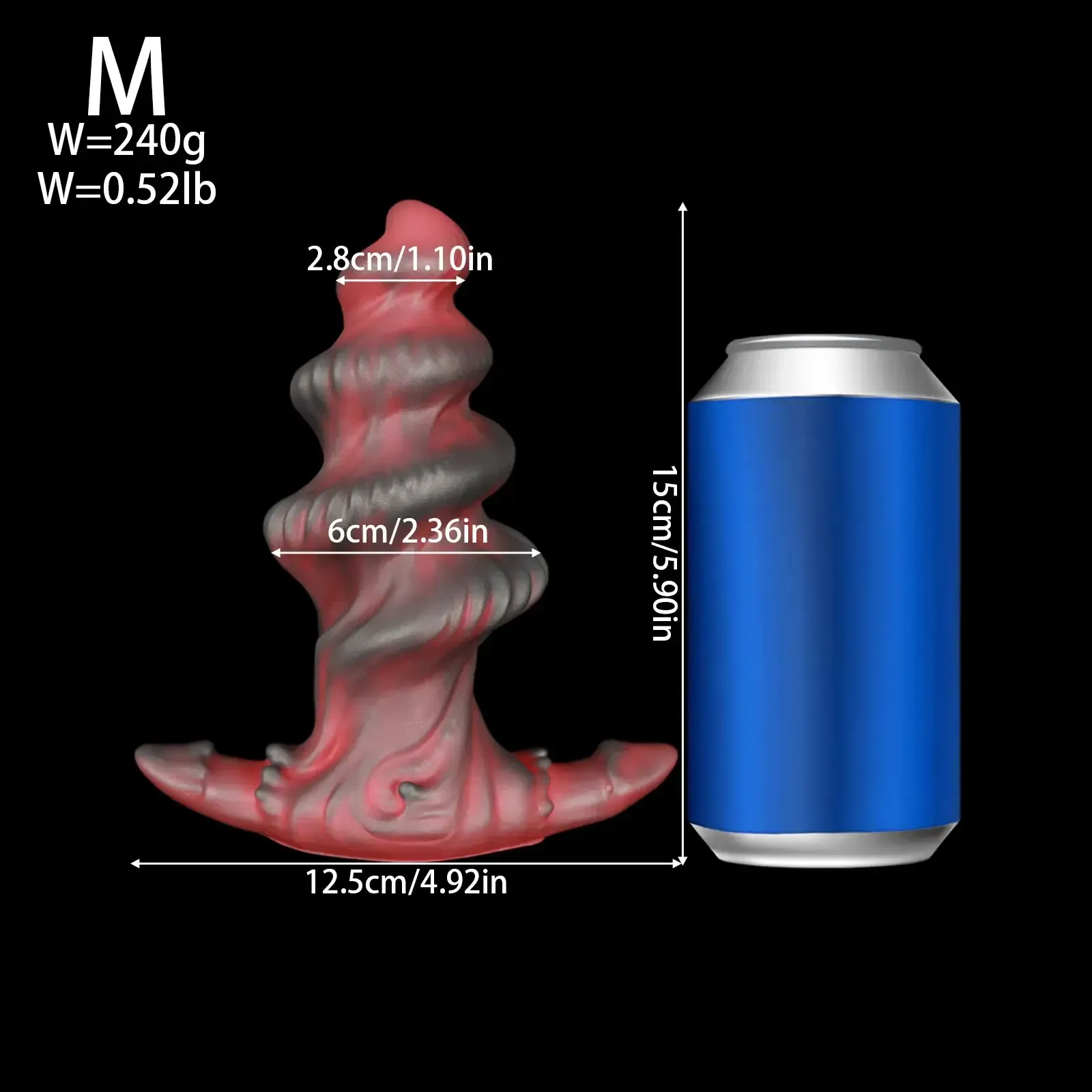 waterproof spiral butt plug huge