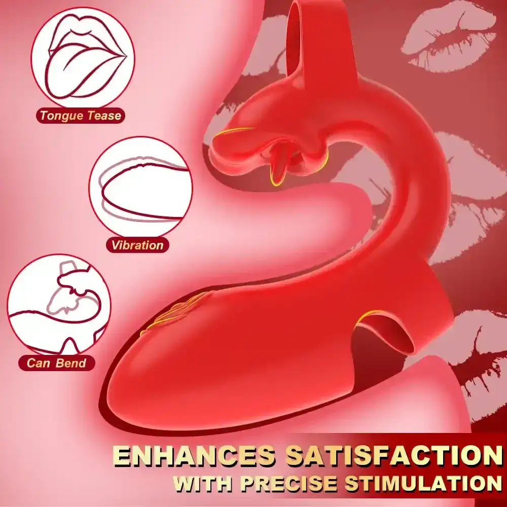 waterproof tongue tease vibrator