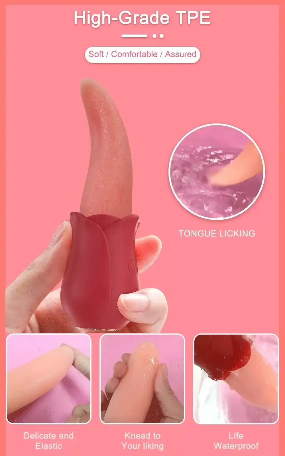 waterproof tongue vibrator for women