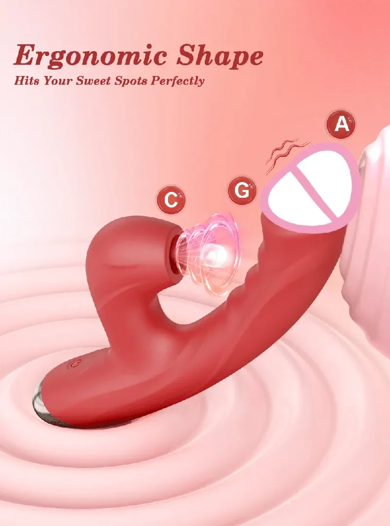 waterproof vibration sucking massager