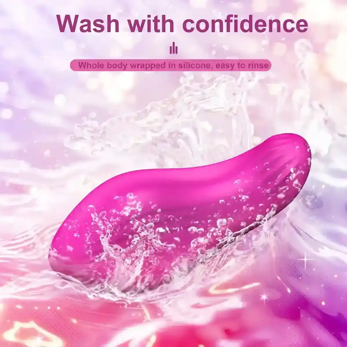 wearable clitoral stimulator pink silicone