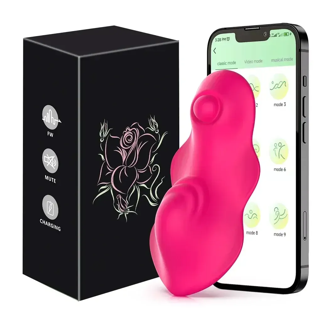 wearable silicone g spot vibrator pink