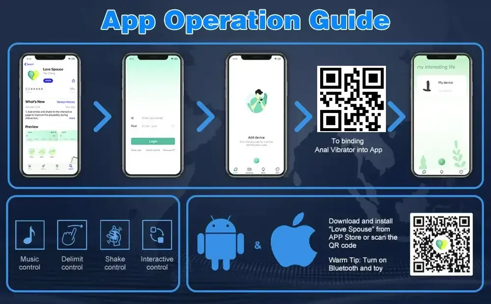 wearable vibrator women app control