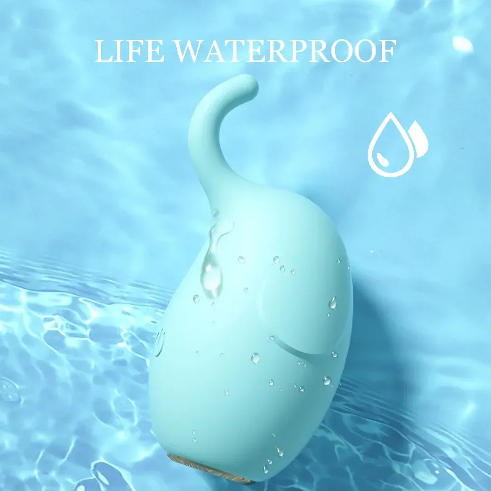 white fox silicone egg toy