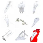 white pu leather arm restraints bdsm