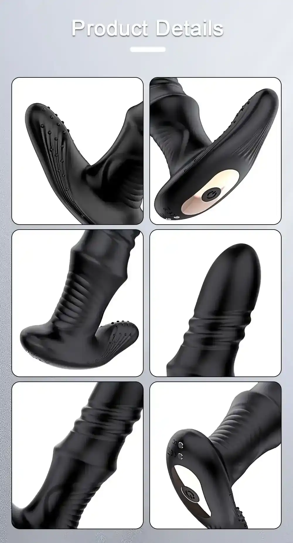 wireless app control silicone butt plug 1