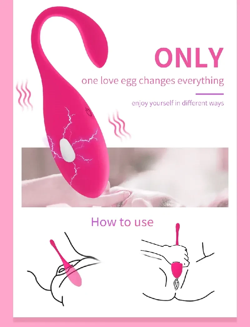 wireless remote control vibrating egg