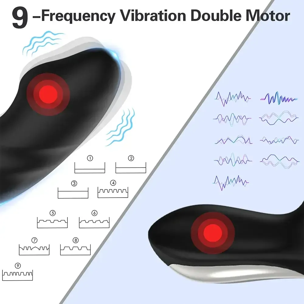 wireless silicone anal plug vibrator