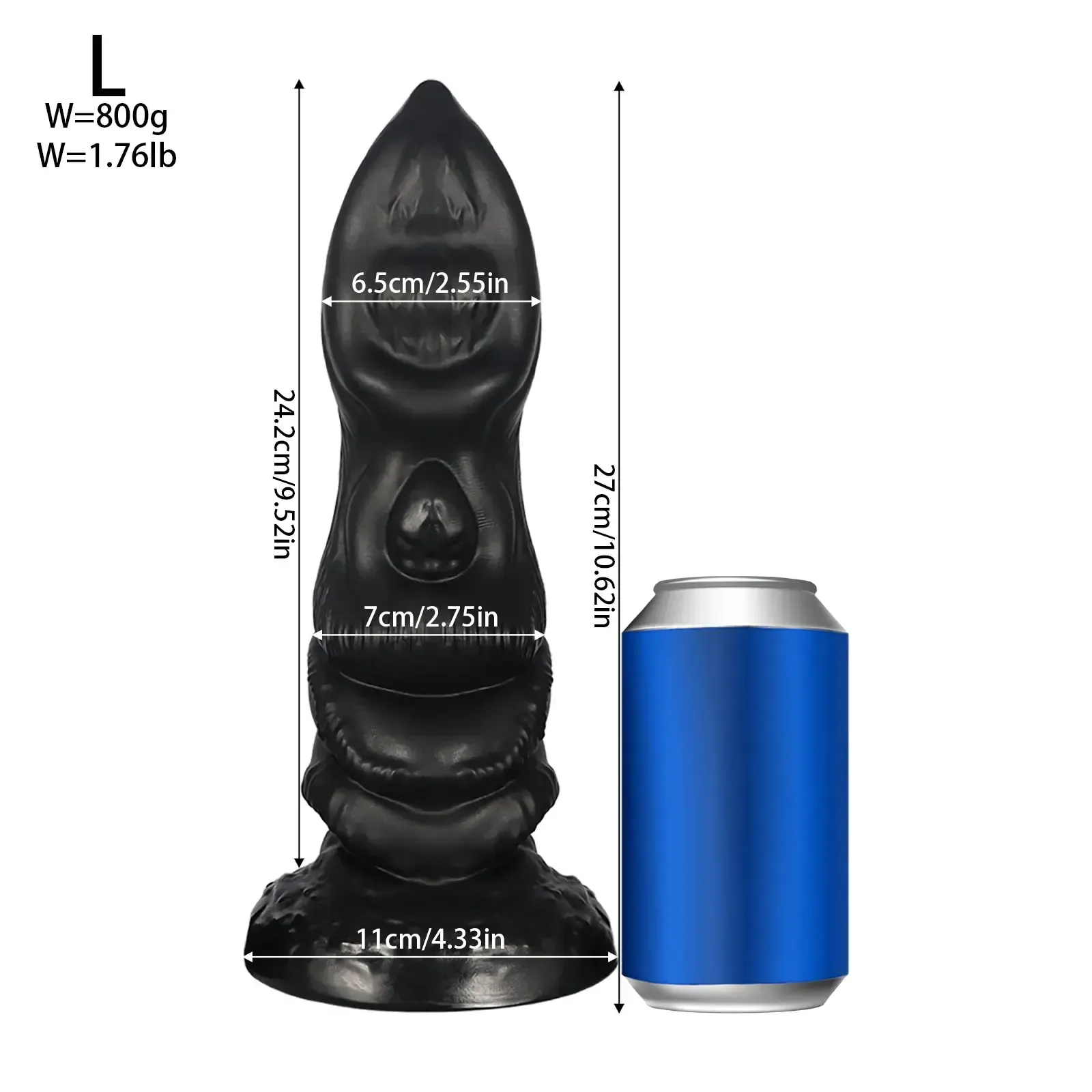 xl monster butt plug textured