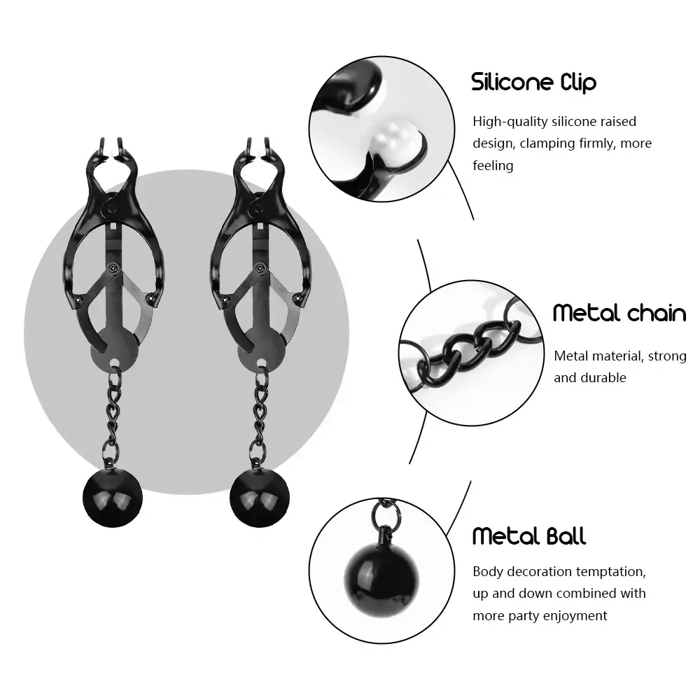 dark silicone nipple clamps weights