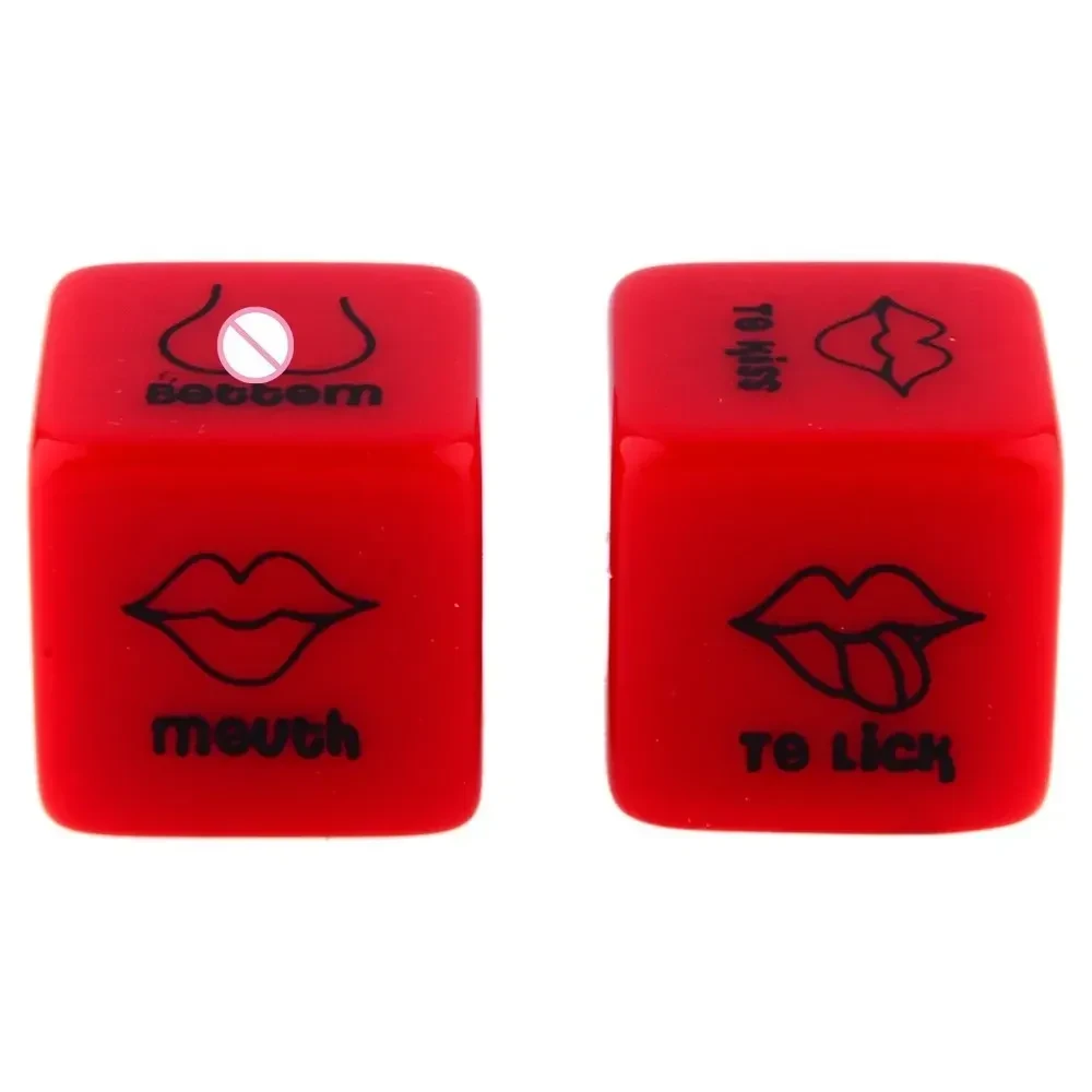 decorative couple game dice pvc