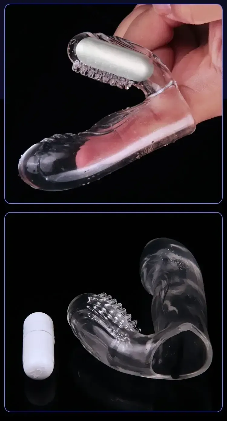 isensualflow net silicone finger sleeve vibrator texture close up