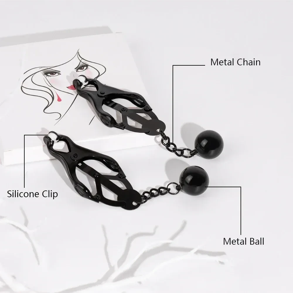 silicone clip nipple clamps with weights