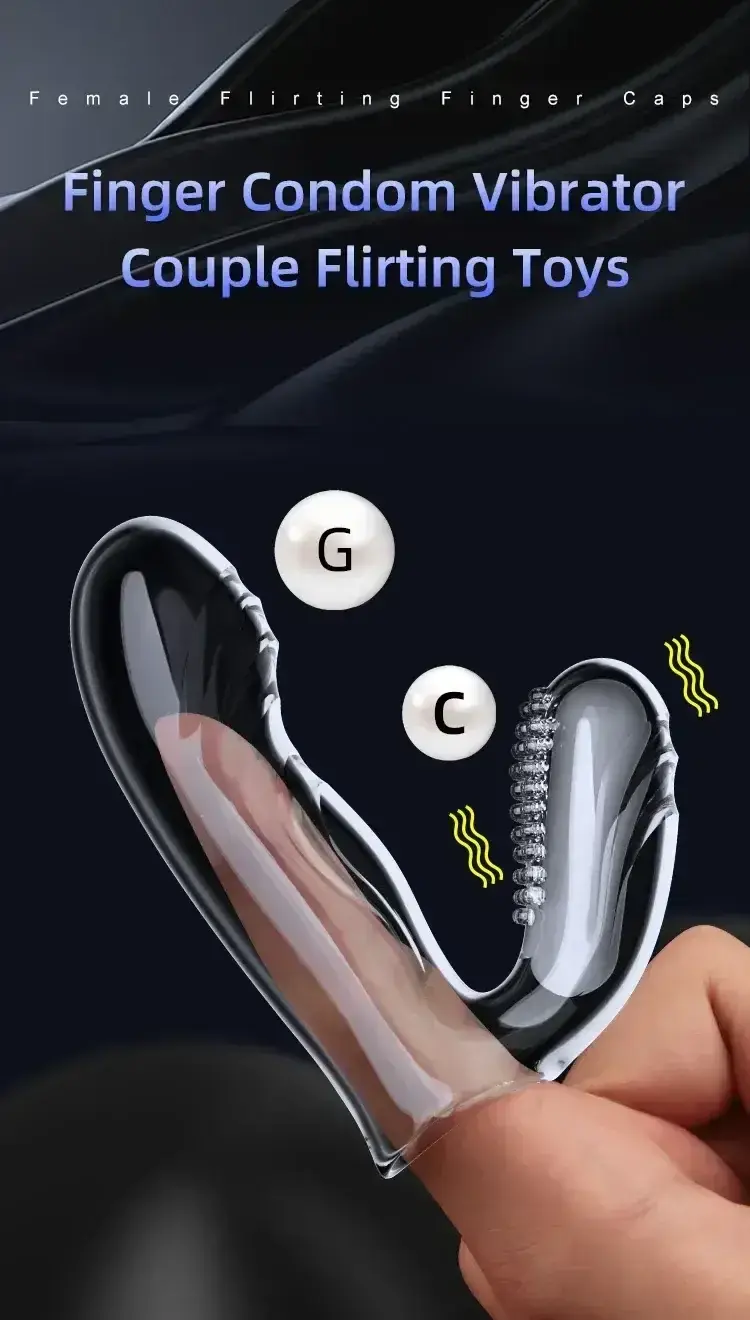 silicone finger sleeve for clitoral stimulation