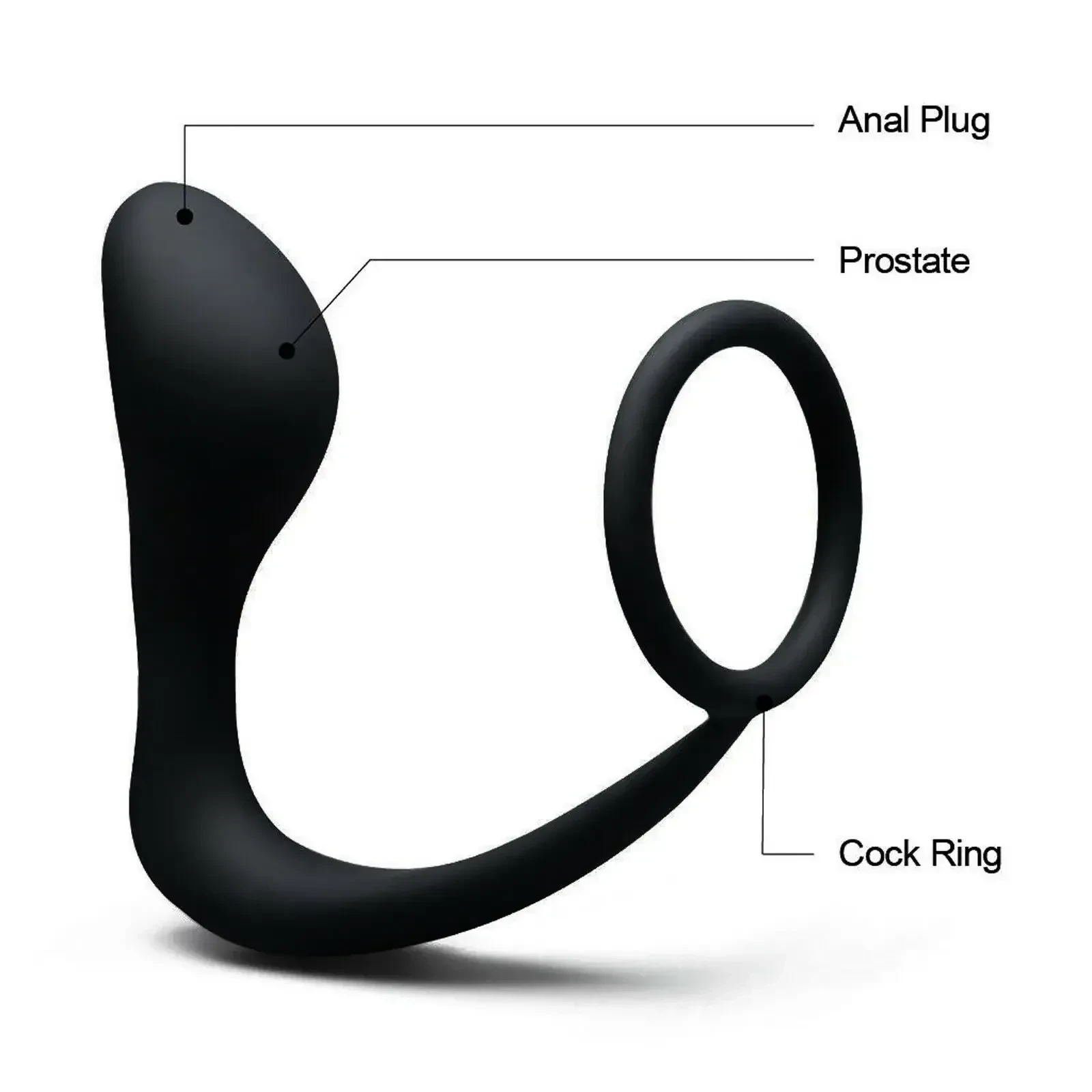 tapered anal plug for prostate