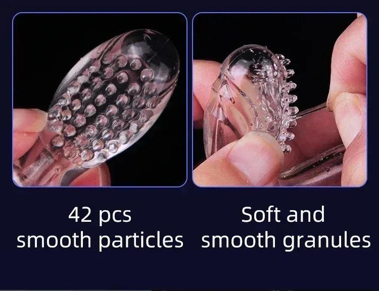 waterproof silicone finger sleeve vibrator