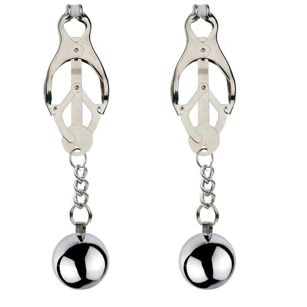 weighted nipple clamps metal and silicone